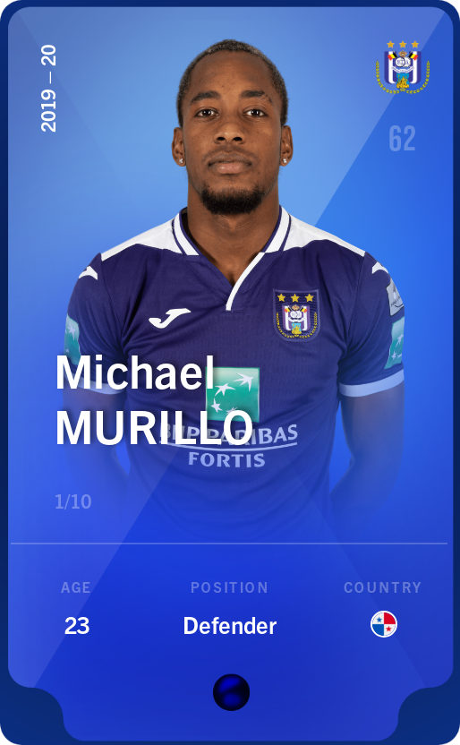 Sorare - Sorare Official - Michael Murillo 2019-20 • Super Rare 1/10 - NFT # 57135702107999753893608534446002274275939271416674721766377288961788060555471