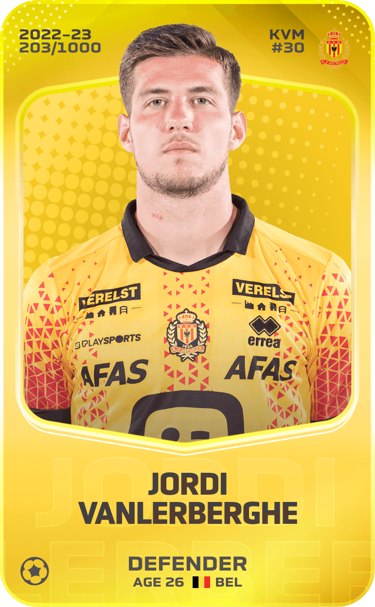 Jordi Vanlerberghe 2022-23 • Limited 203/1000