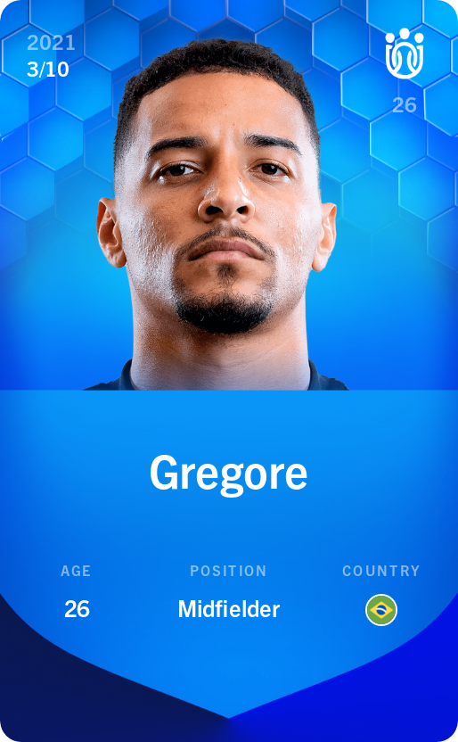 Sorare - Sorare Official - Gregore 2021-22 • Super Rare 3/10 - NFT # 43427888387219296898410192773740954062750060731394692618725327016218487475845