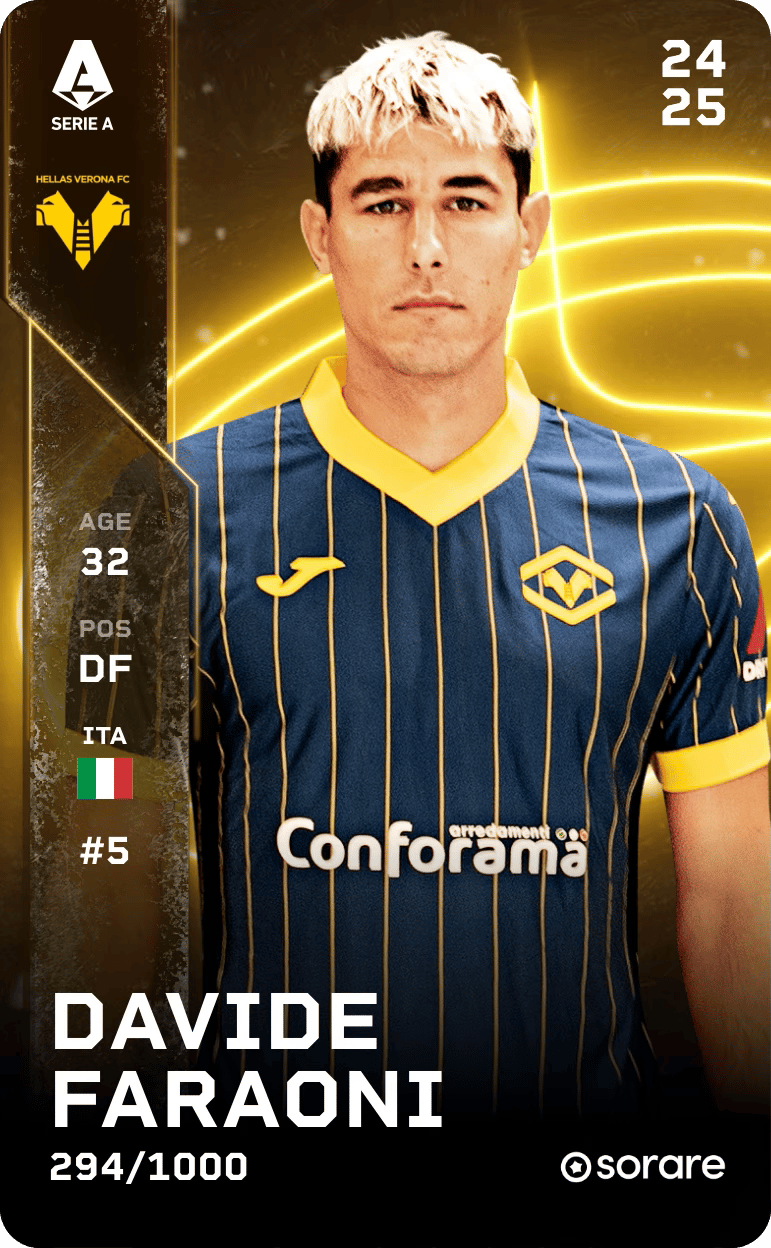 Davide Faraoni 2024-25 • Limited 294/1000