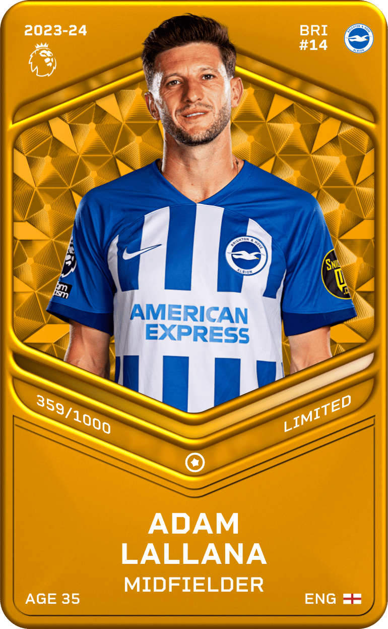 Adam Lallana 2023-24 • Limited 359/1000