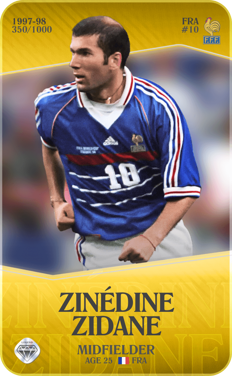 Zinédine Zidane 1997-98 • Limited 350/1000