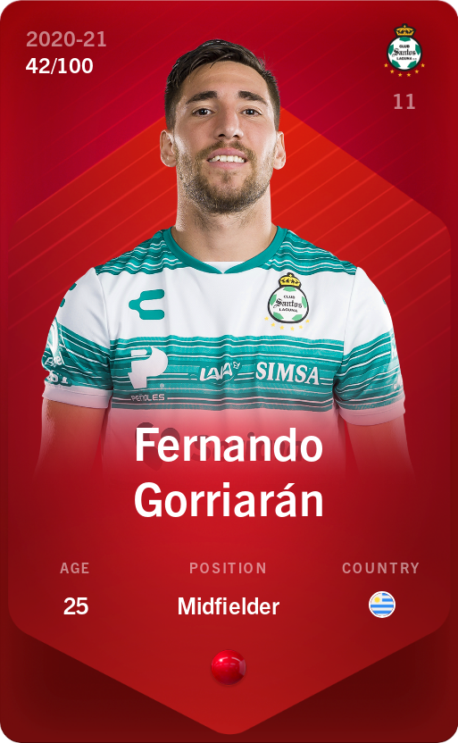 Sorare - Sorare Official - Fernando Gorriarán 2020-21 • Rare 42/100 - NFT # 65287378629128044408718063578970819332772545907125984417566919474300977534837