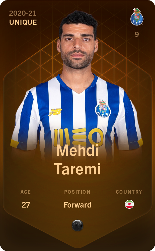 Sorare - Sorare Official - Mehdi Taremi 2020-21 • Unique - NFT # 35073304039930050052869983306061634776319633732304484751408244181221432730255