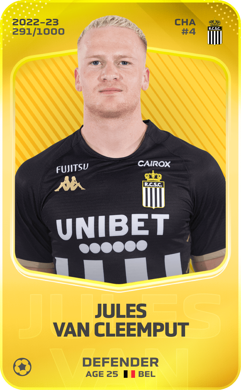 Jules Van Cleemput 2022-23 • Limited 291/1000