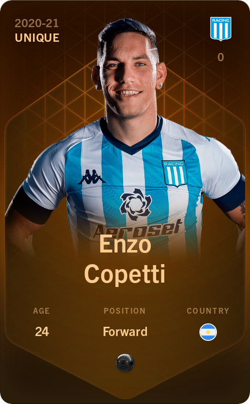 Sorare - Sorare Official - Enzo Copetti 2020-21 • Unique - NFT # 83626623599730755939635840961092976453629611349693843435285074102580470726982