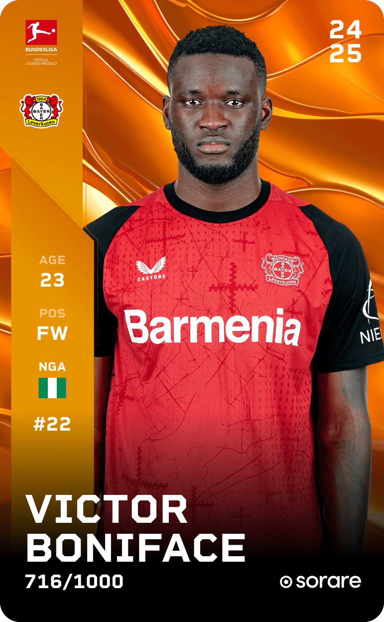 Victor Boniface 2024-25 • Limited 716/1000