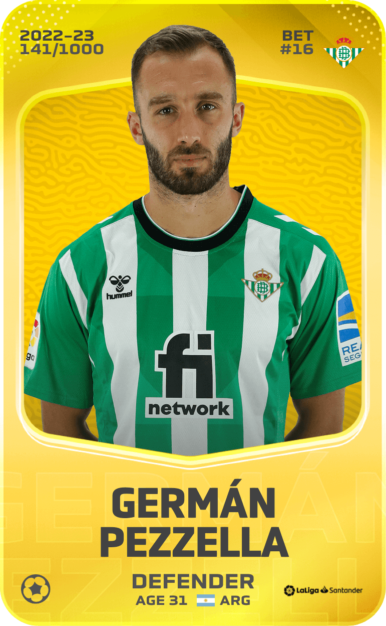 Germán Pezzella 2022-23 • Limited 141/1000