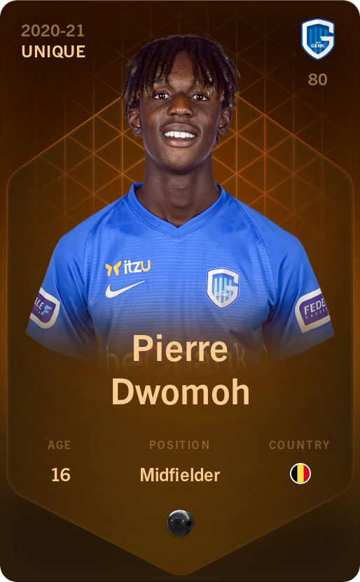 Sorare - Sorare Official - Pierre Dwomoh 2020-21 • Unique - NFT # 37871080939201579107667513771373513459865182615967004455444169037426390626481