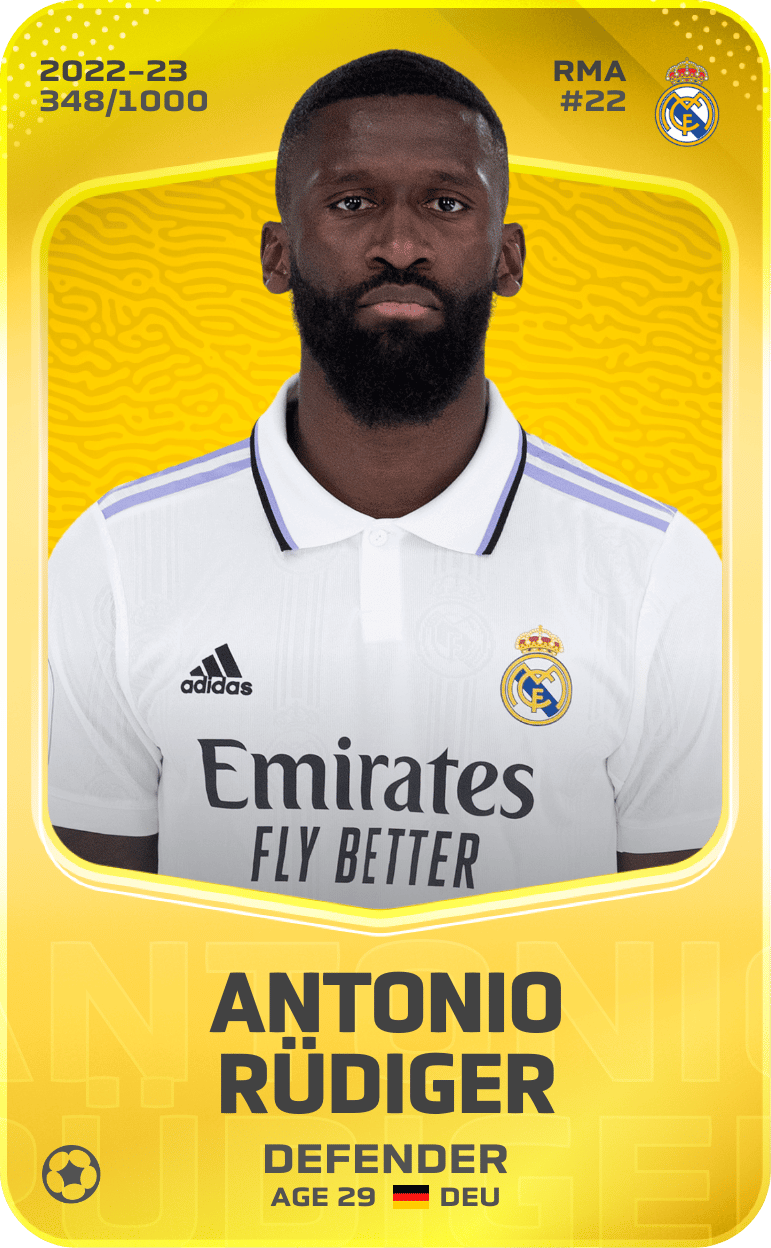 Antonio Rüdiger 2022-23 • Limited 348/1000