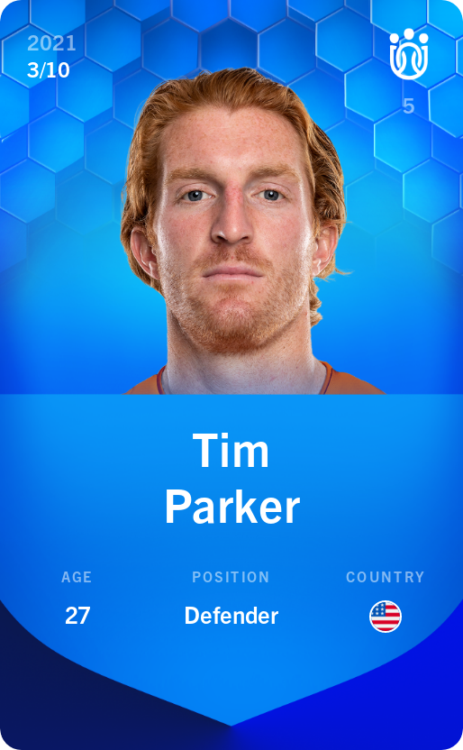 Sorare - Sorare Official - Tim Parker 2021-22 • Super Rare 3/10 - NFT # 25112833250071857168423721008629501273098761865745633119914315475233672872469