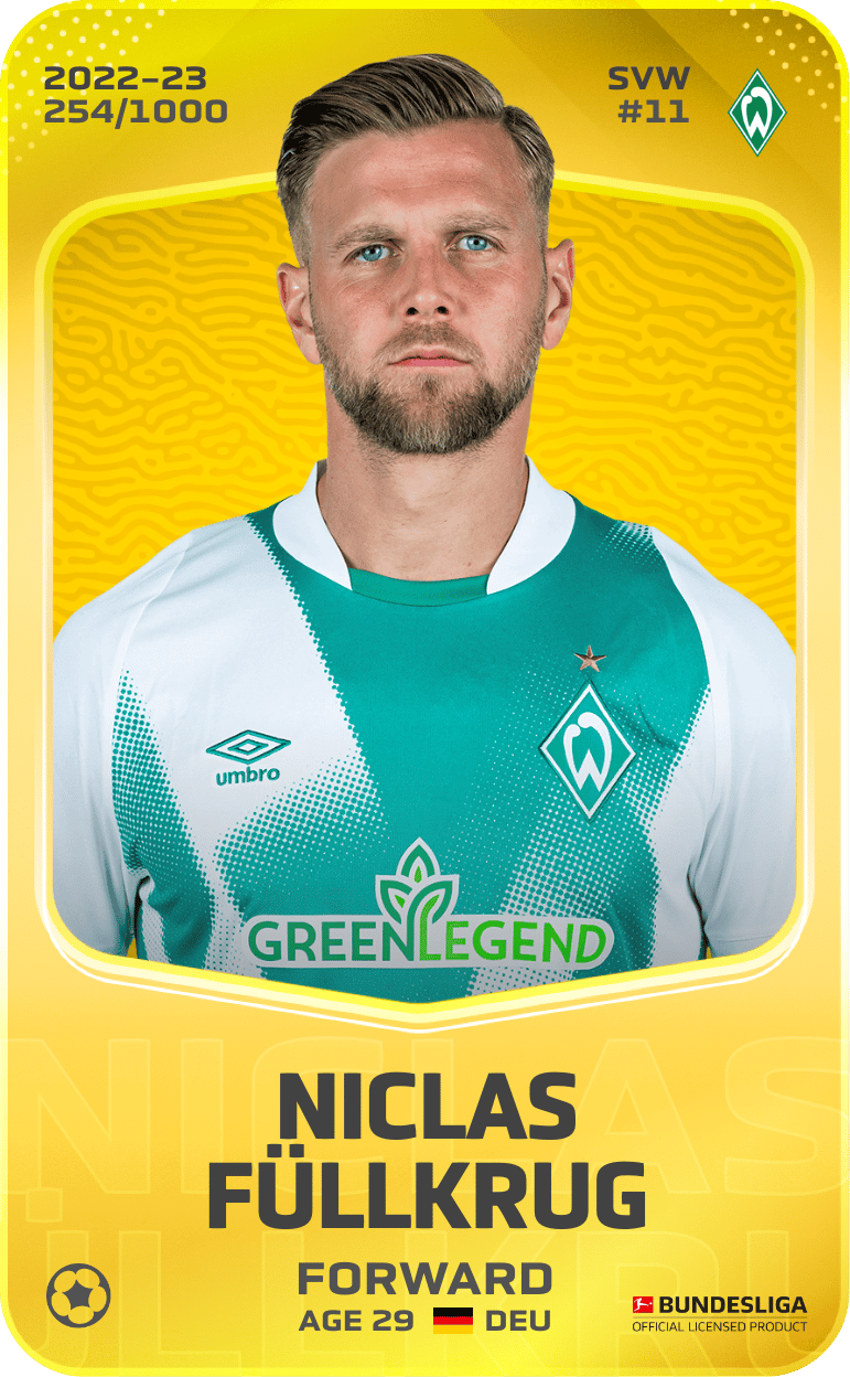 Niclas Füllkrug 2022-23 • Limited 254/1000
