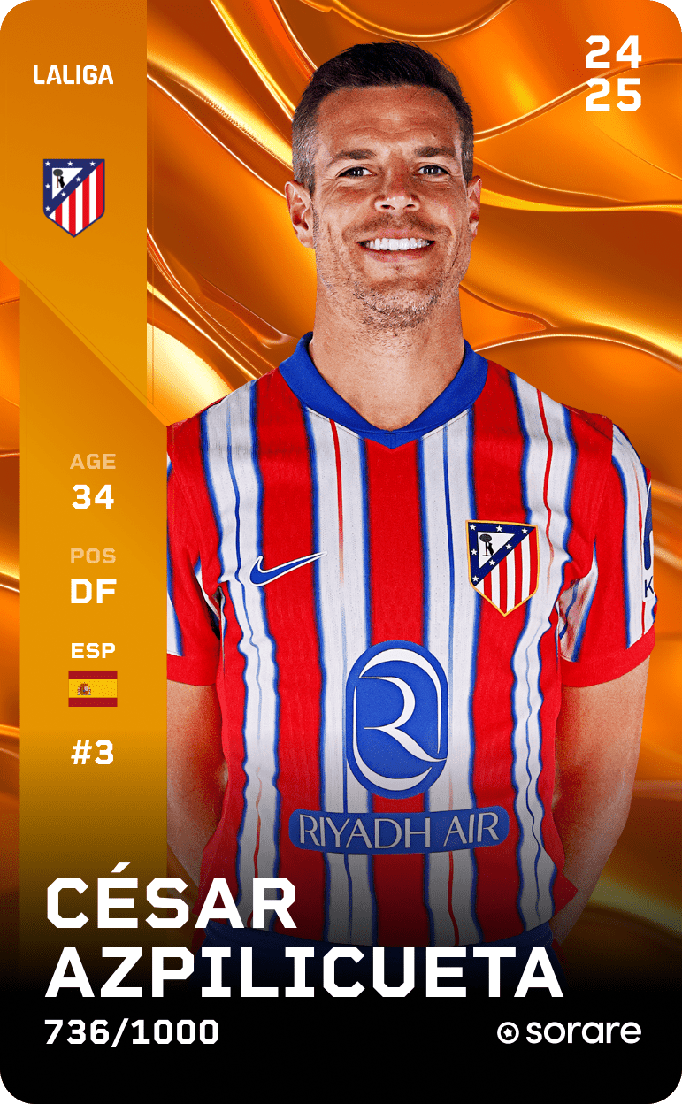 César Azpilicueta 2024-25 • Limited 736/1000