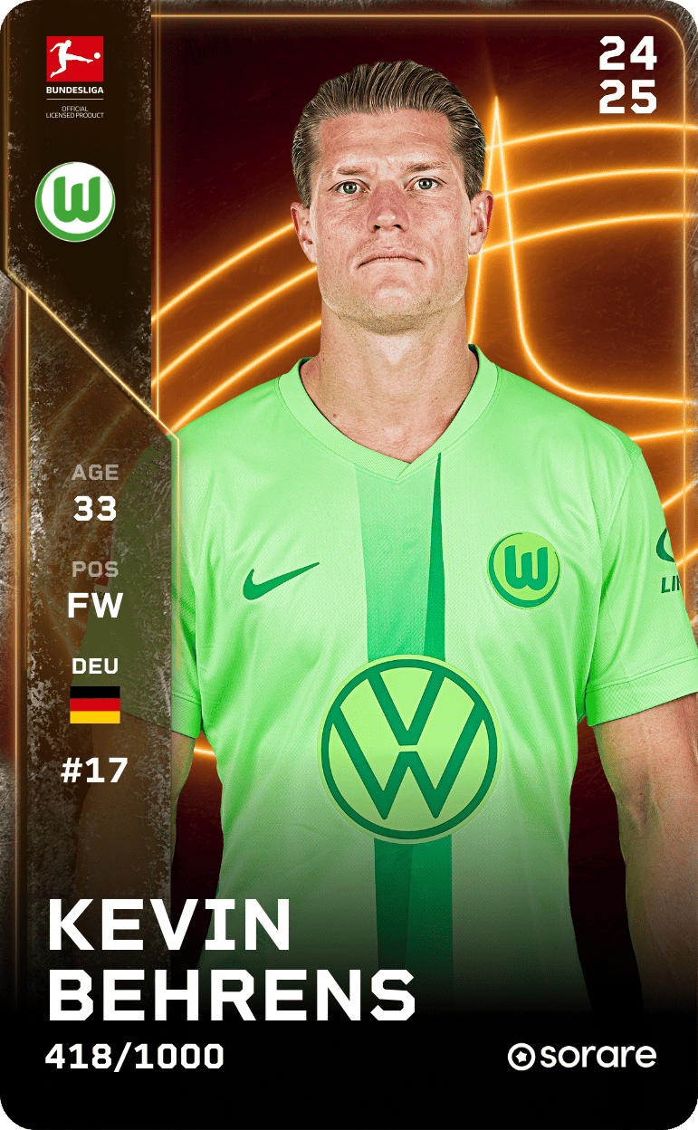 Kevin Behrens 2024-25 • Limited 418/1000