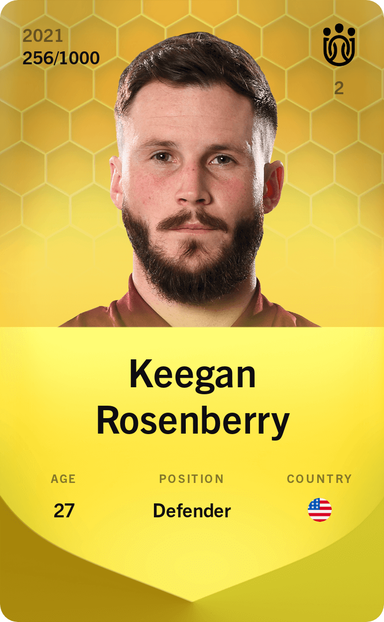 Keegan Rosenberry 2021-22 • Limited 256/1000