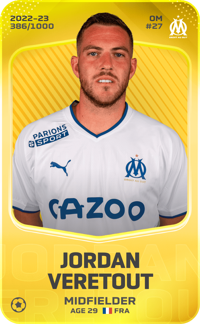 Jordan Veretout 2022-23 • Limited 386/1000