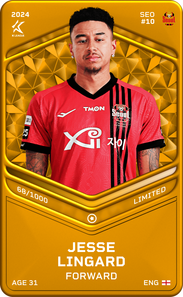 Jesse Lingard 2024-25 • Limited 68/1000