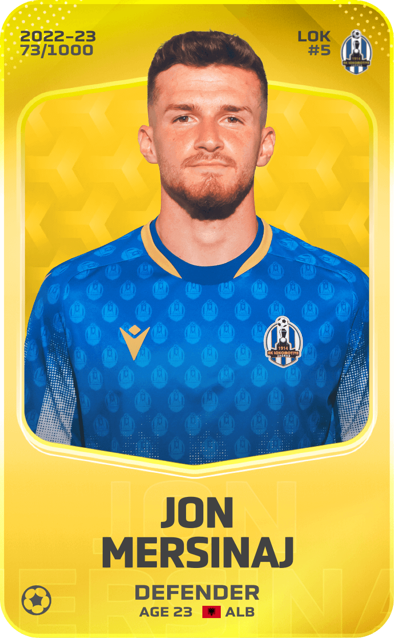 Jon Mersinaj 2022-23 • Limited 73/1000