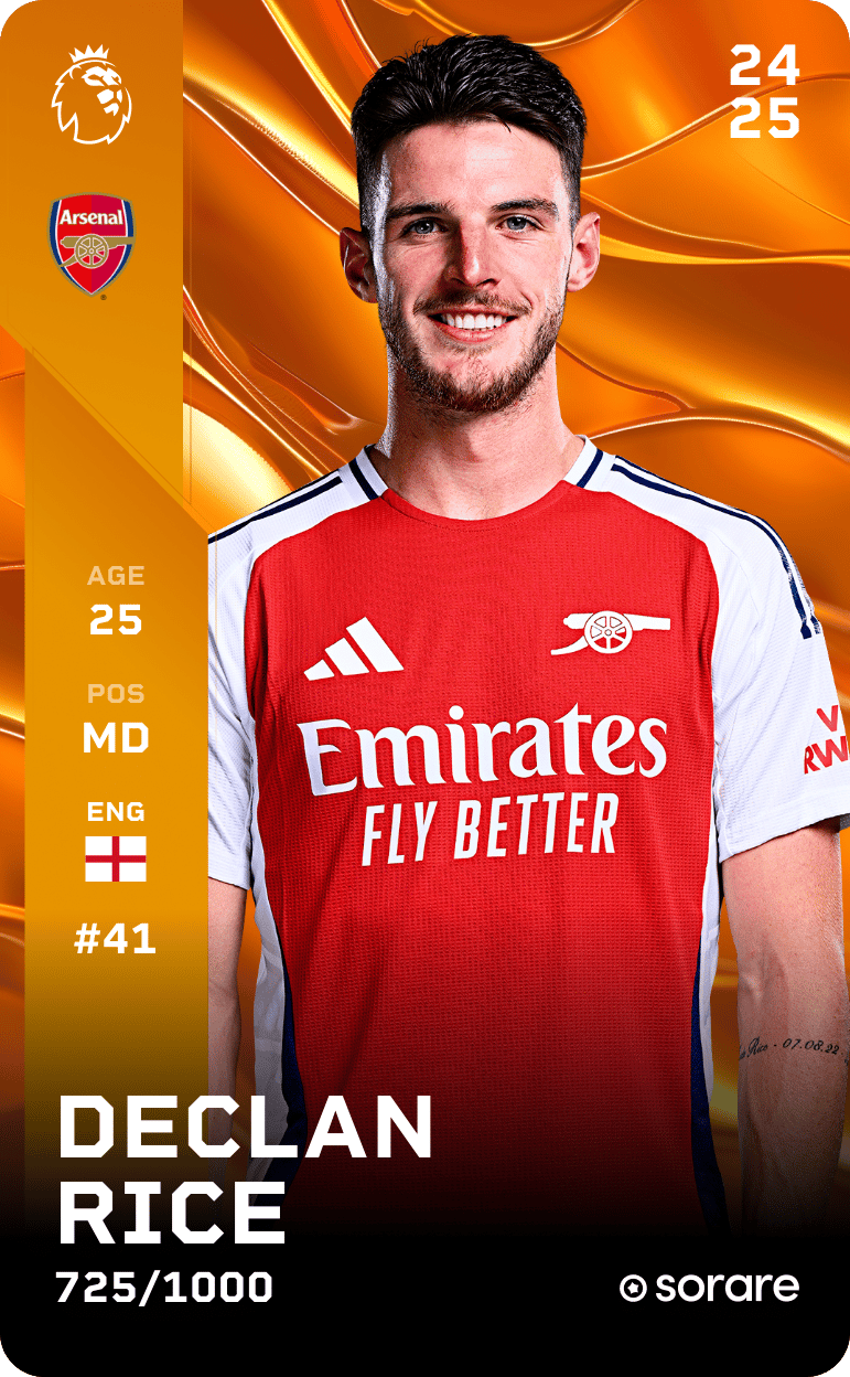 Declan Rice 2024-25 • Limited 725/1000