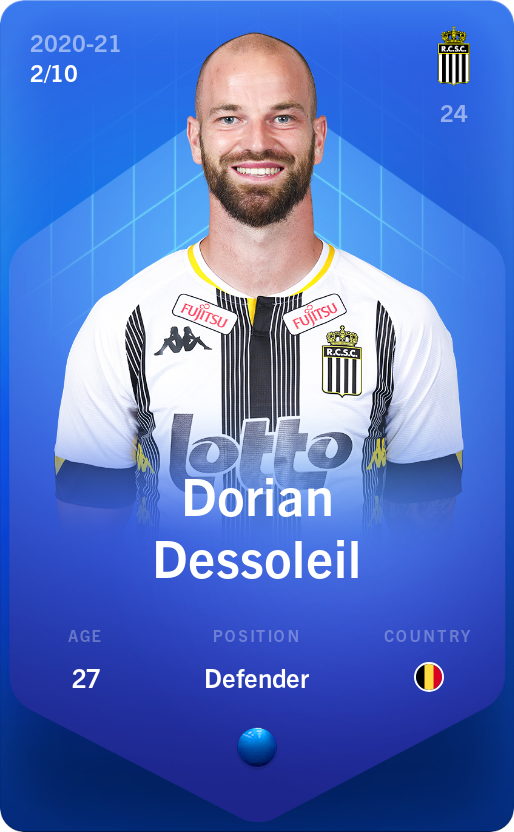 Sorare - Sorare Official - Dorian Dessoleil 2020-21 • Super Rare 2/10 - NFT # 18649846731425256232196705598886034778590822330640333497292804757703826389805