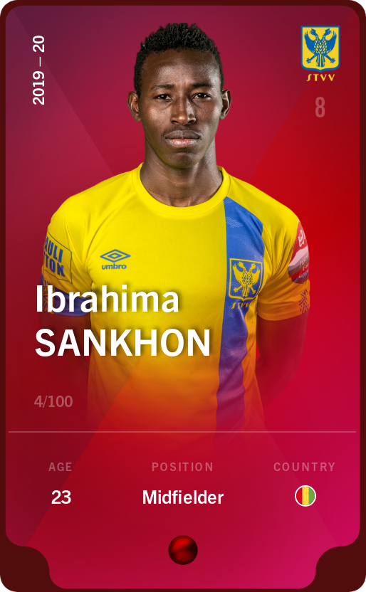 Sorare - Sorare Official - Ibrahima Sankhon 2019-20 • Rare 4/100 - NFT # 90312198494348987458699758591406411951971613767770624926599950627319091126546