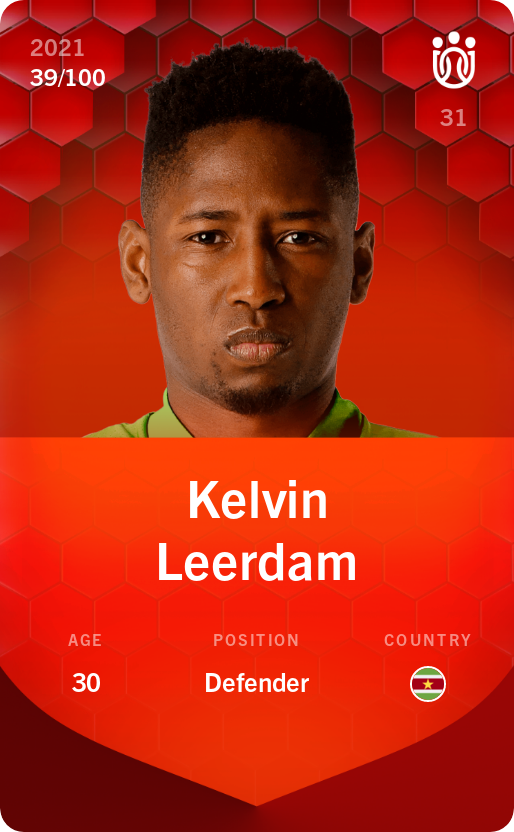 Sorare - Sorare Official - Kelvin Leerdam 2021-22 • Rare 39/100 - NFT # 24712938815360294985486818112205506828356770040135337908674448918765235013471