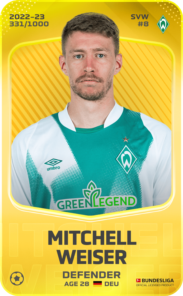 Mitchell Weiser 2022-23 • Limited 331/1000