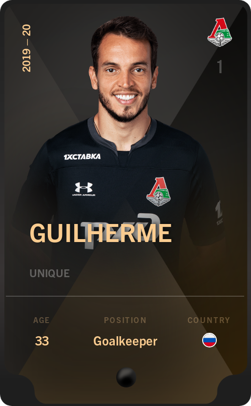 Sorare - Sorare Official - Guilherme 2019-20 • Unique - NFT # 39265789573813730887716817964300343939975452281584854248259637240611649117752