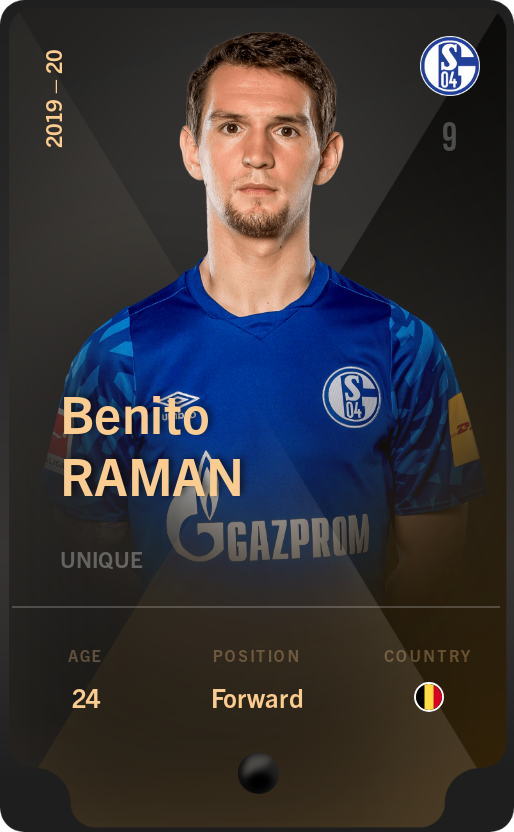 Sorare - Sorare Official - Benito Raman 2019-20 • Unique - NFT # 74137004437404793561989338890560237841556605985705623911919251297872094422140