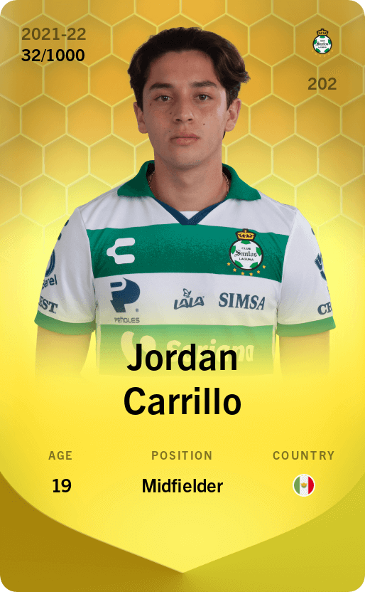 Jordan Carrillo 2021-22 • Limited 32/1000