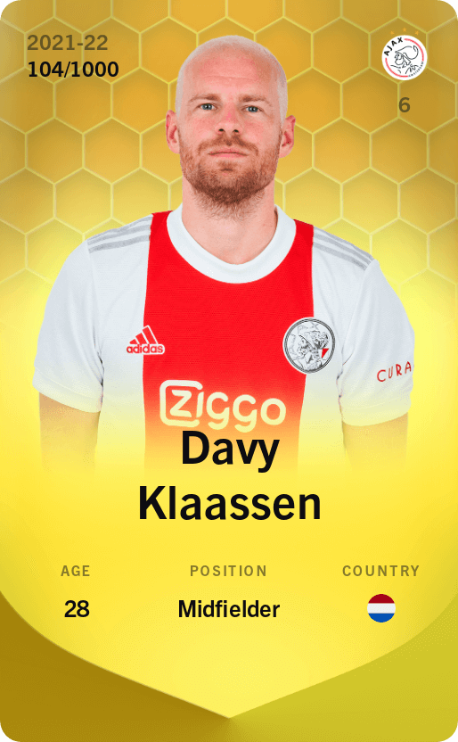 Davy Klaassen 2021-22 • Limited 104/1000
