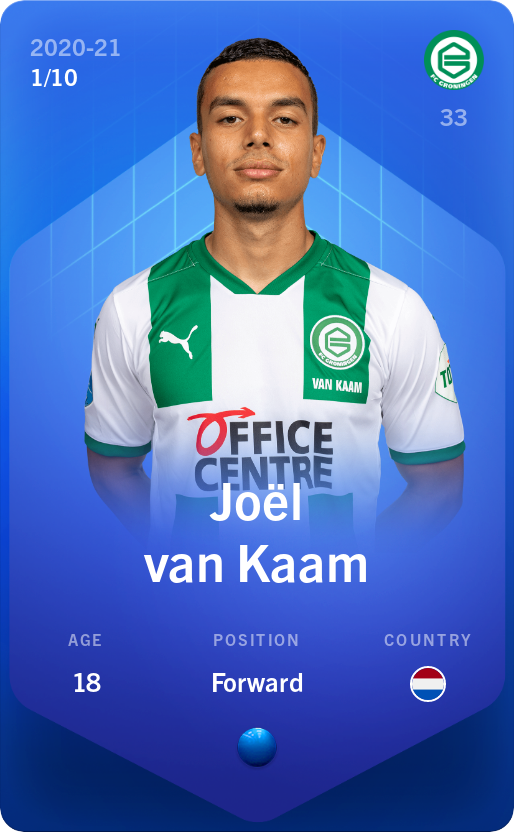 Sorare - Sorare Official - Joël van Kaam 2020-21 • Super Rare 1/10 - NFT # 63512988516546181041752271004198527567677440196341691485519714065479460241504