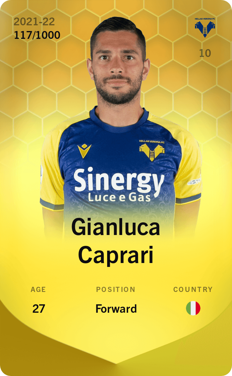 Gianluca Caprari 2021-22 • Limited 117/1000