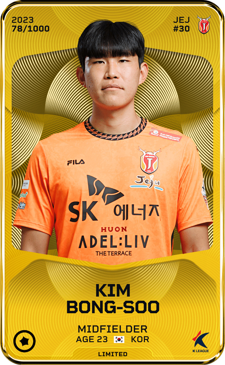 Kim Bong-Soo 2023-24 • Limited 78/1000
