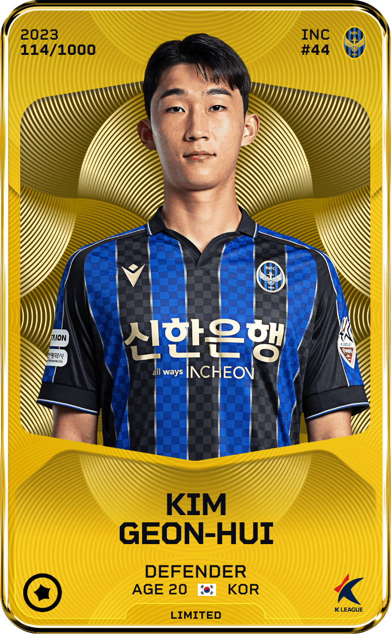 Kim Geon-Hui 2023-24 • Limited 114/1000