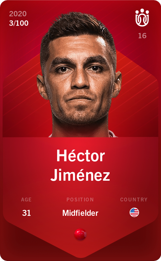 Sorare - Sorare Official - Héctor Jiménez 2020-21 • Rare 3/100 - NFT # 59624317540805312269656124958409632008544555390142478763701607493400866947120