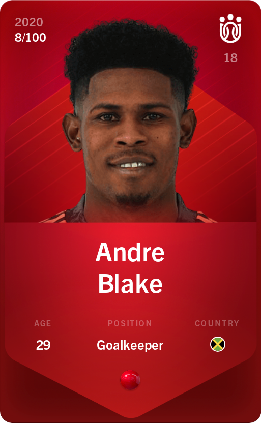 Sorare - Sorare Official - Andre Blake 2020-21 • Rare 8/100 - NFT # 787461437105264545170337383877631199982705048306322008884232450348712074934