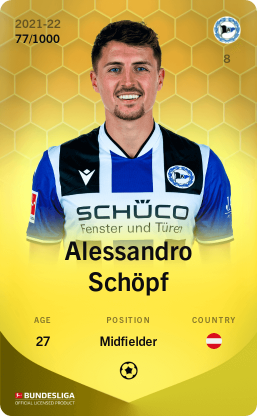 Alessandro Schöpf 2021-22 • Limited 77/1000