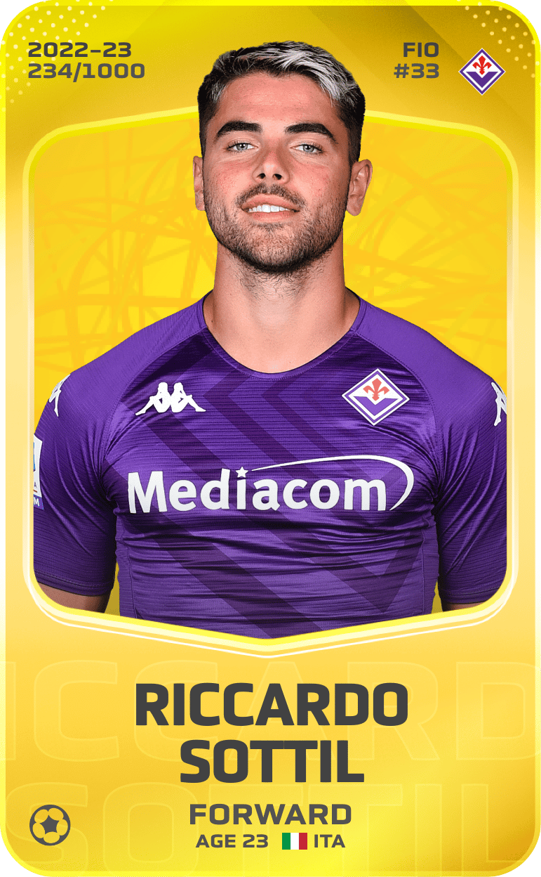 Riccardo Sottil 2022-23 • Limited 234/1000