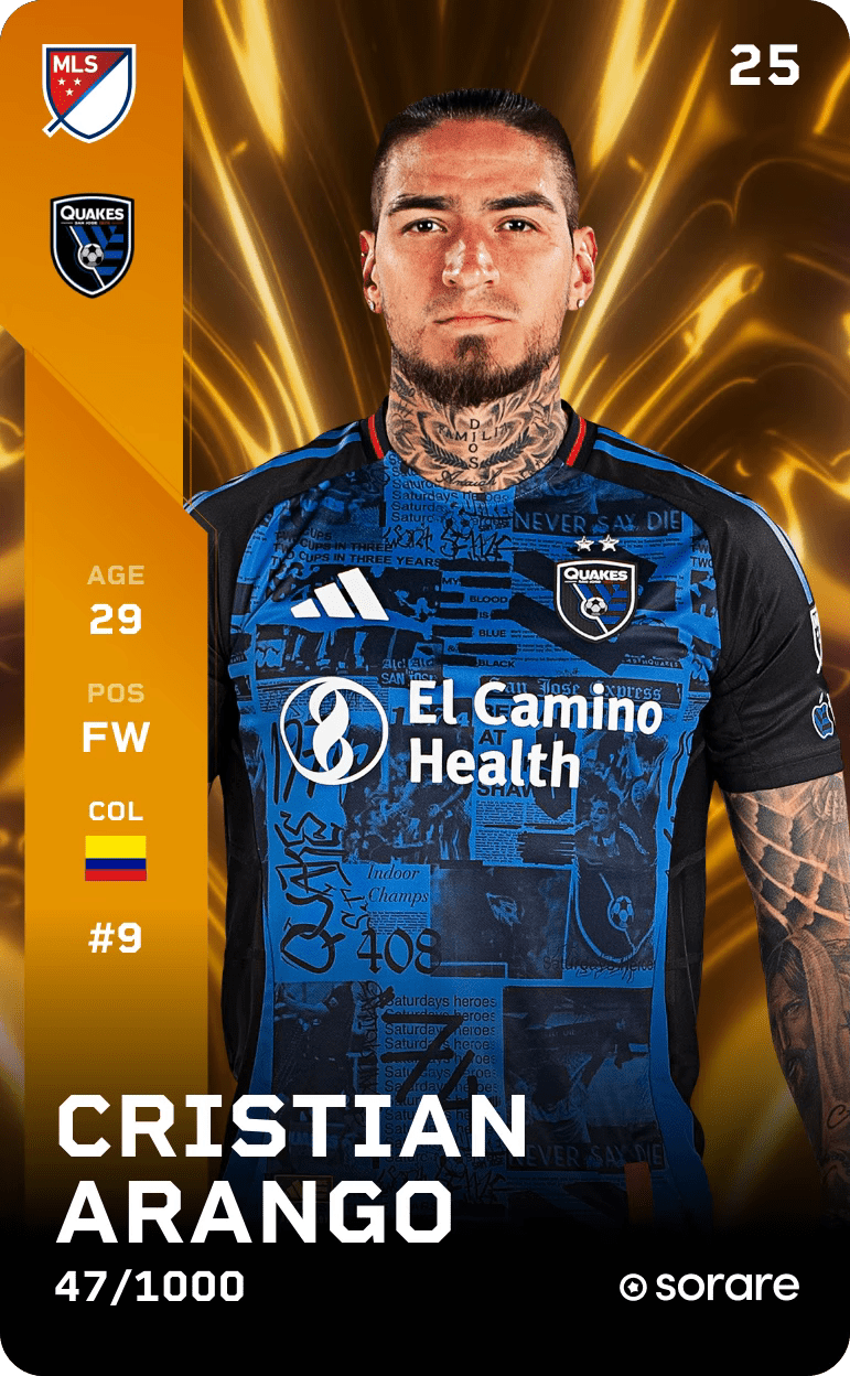 Cristian Arango 2025-26 • Limited 47/1000