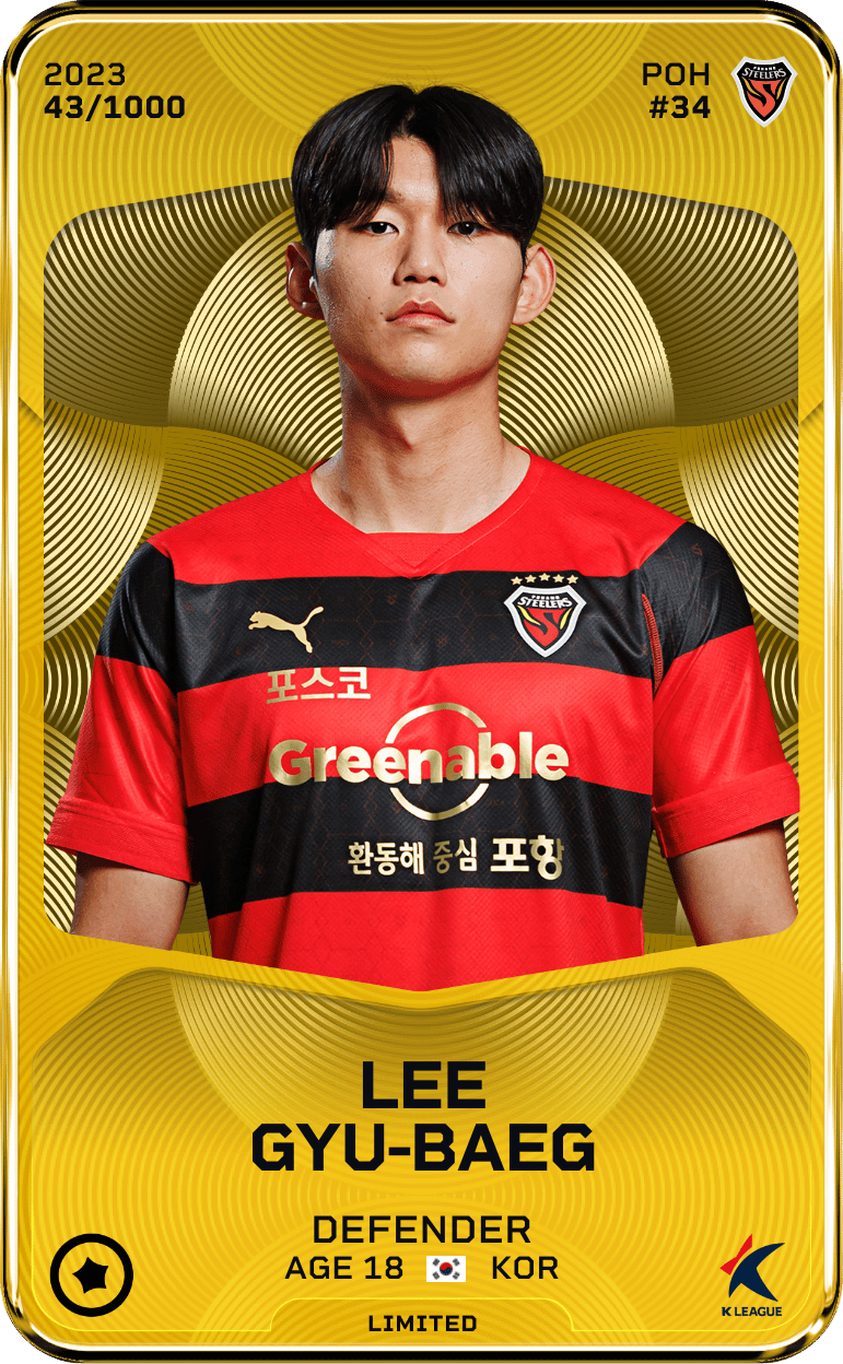 Lee Gyu-Baeg 2023-24 • Limited 43/1000