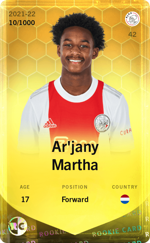 Ar'jany Martha 2021-22 • Limited 10/1000