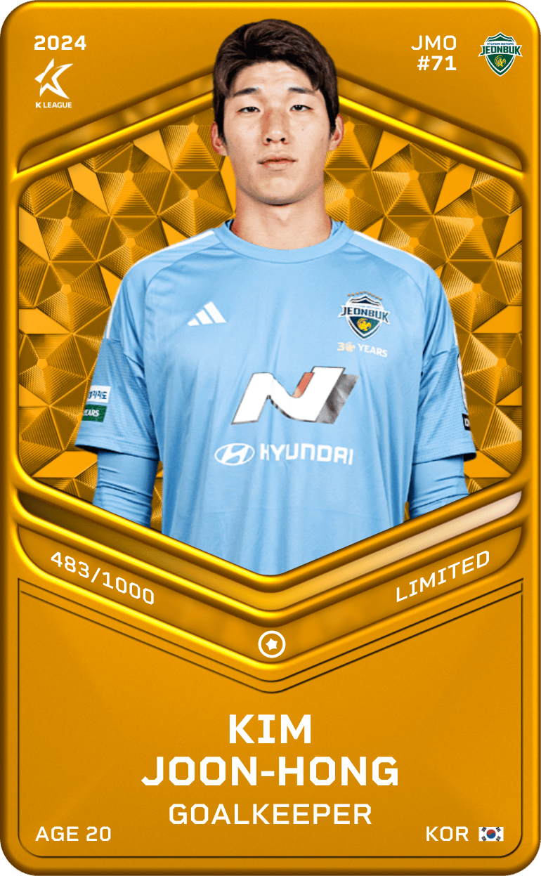Kim Joon-Hong 2024-25 • Limited 483/1000