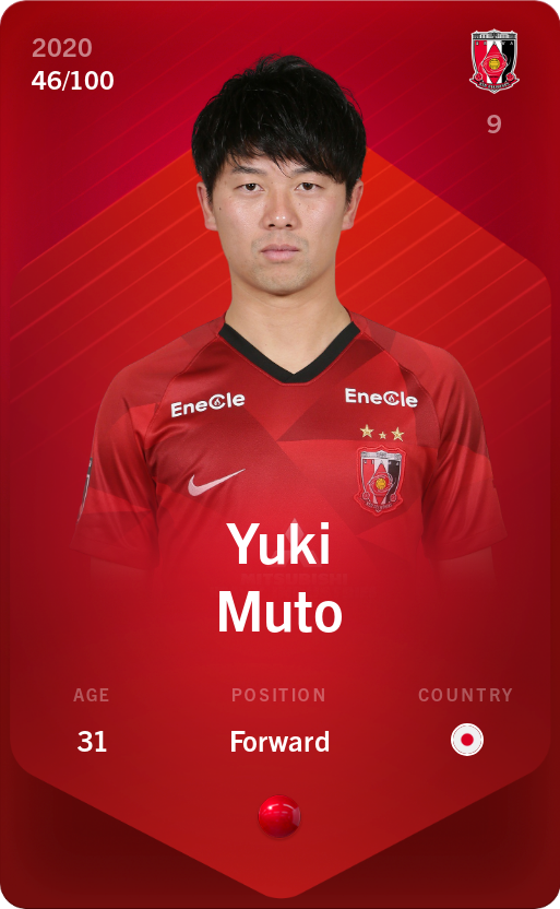 Sorare - Sorare Official - Yuki Muto 2020-21 • Rare 46/100 - NFT # 18437991720769049309575082054783019033007965019120388179954400689996457586133