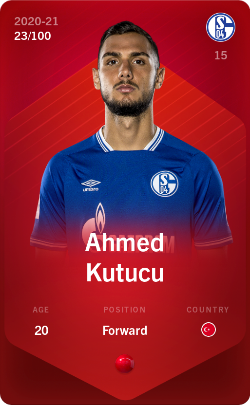 Sorare - Sorare Official - Ahmed Kutucu 2020-21 • Rare 23/100 - NFT # 48963663685029124889773323238040599075293437420545924779773300973108314588918