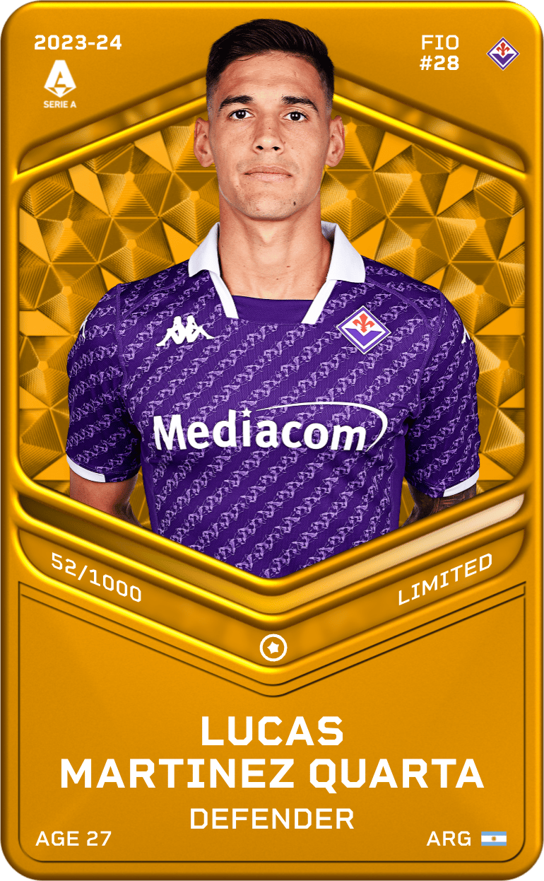 Lucas Martinez Quarta 2023-24 • Limited 52/1000