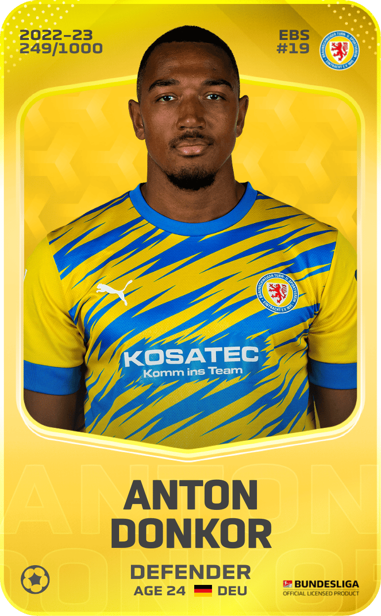 Anton Donkor 2022-23 • Limited 249/1000