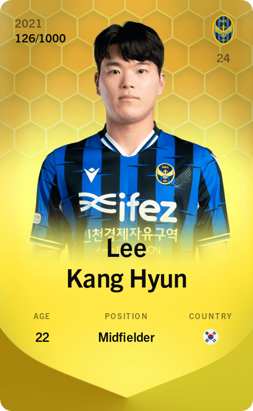 Lee Kang Hyun 2021-22 • Limited 126/1000