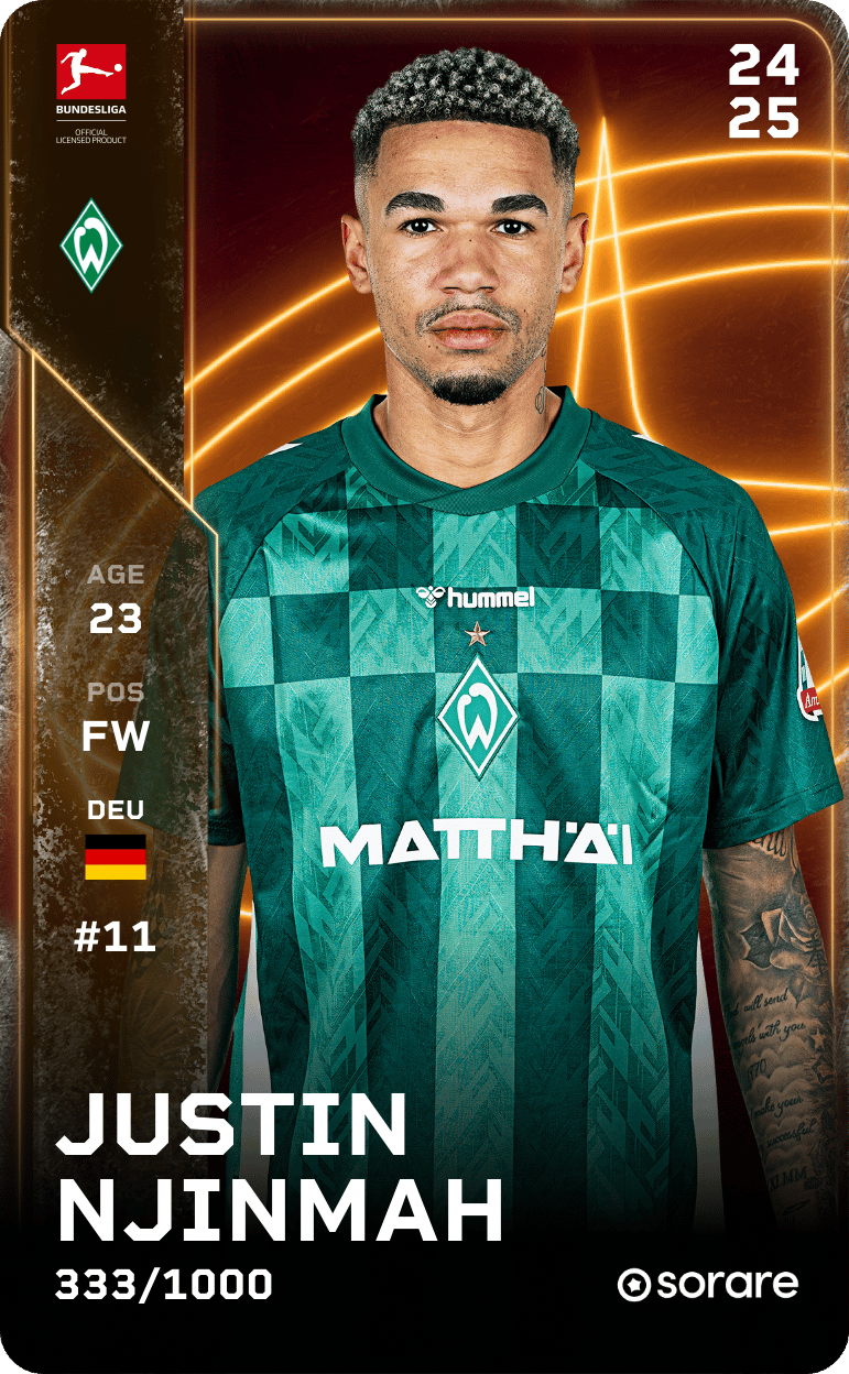 Justin Njinmah 2024-25 • Limited 333/1000