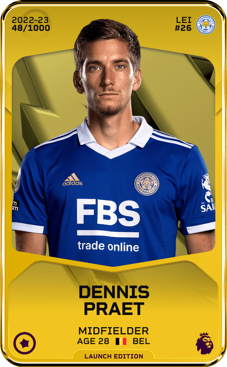 Dennis Praet 2022-23 • Limited 48/1000